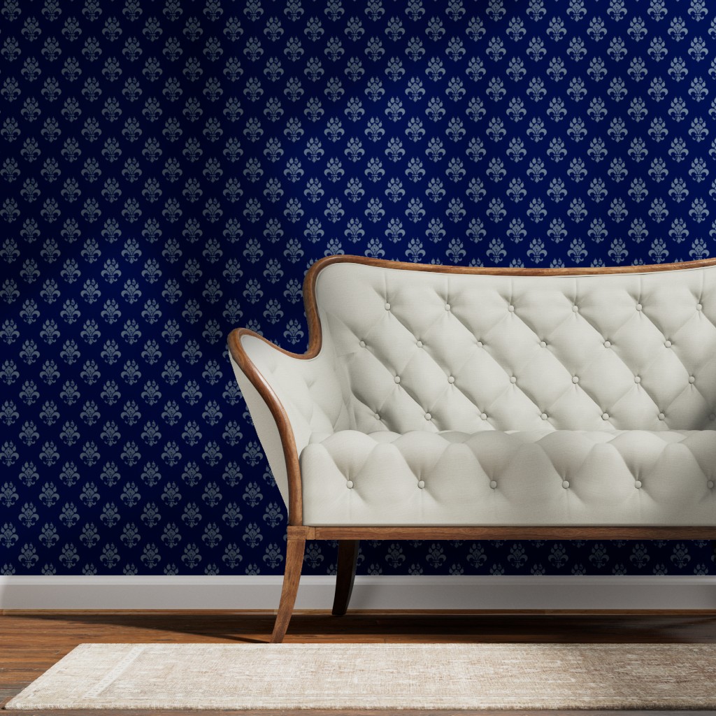 Wallpaper — Silver metallic colourway